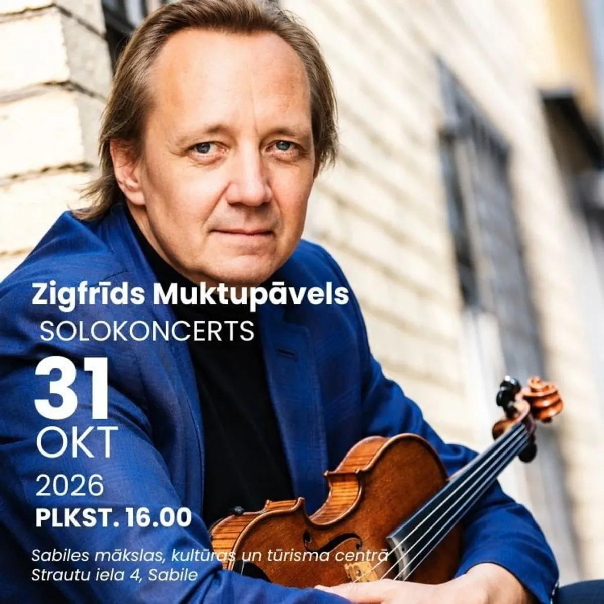 Zigfrīds Muktupāvels SOLOKONCERTS | 3. Starptautiskā Sabiles stīgu festivāla noslēguma koncerts