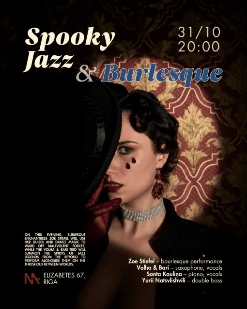 Spooky Jazz & Burlesque | Zoe Stiefel & Volha&Bari Trio