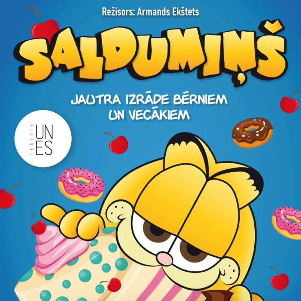 Radošās apvienības "Teātris un es" jautra izrāde bērniem "Saldumiņš"