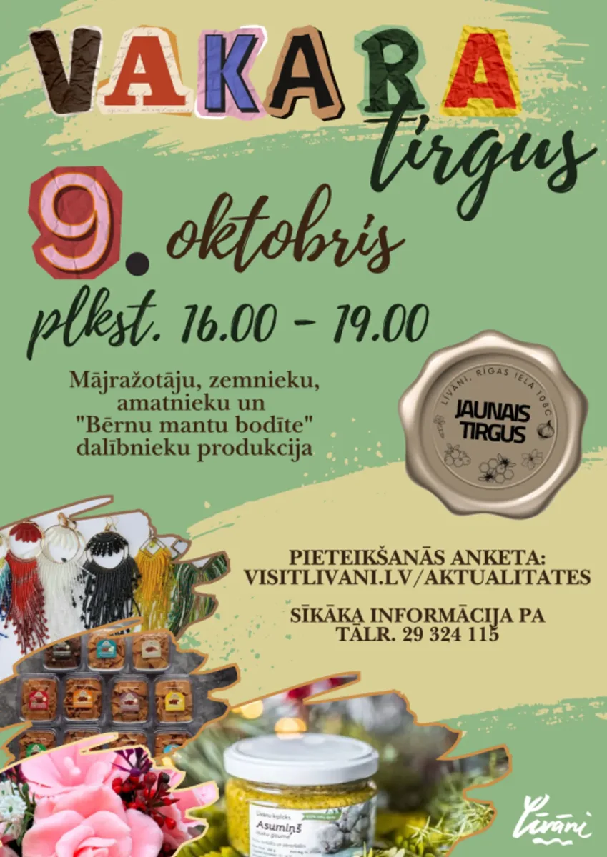 Vakara tirgus 9. oktobrī