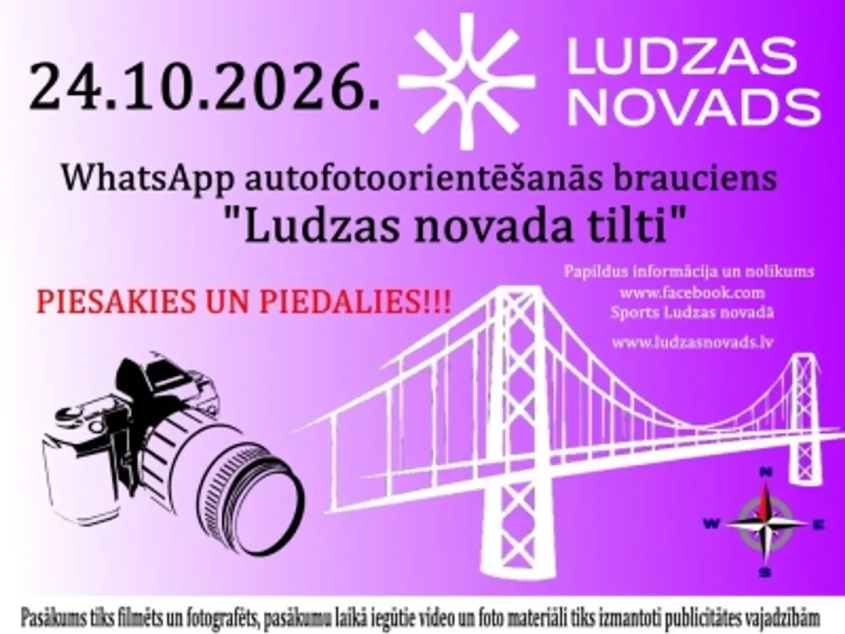 Autofotoorientēšanās brauciens "Ludzas novada tilti"