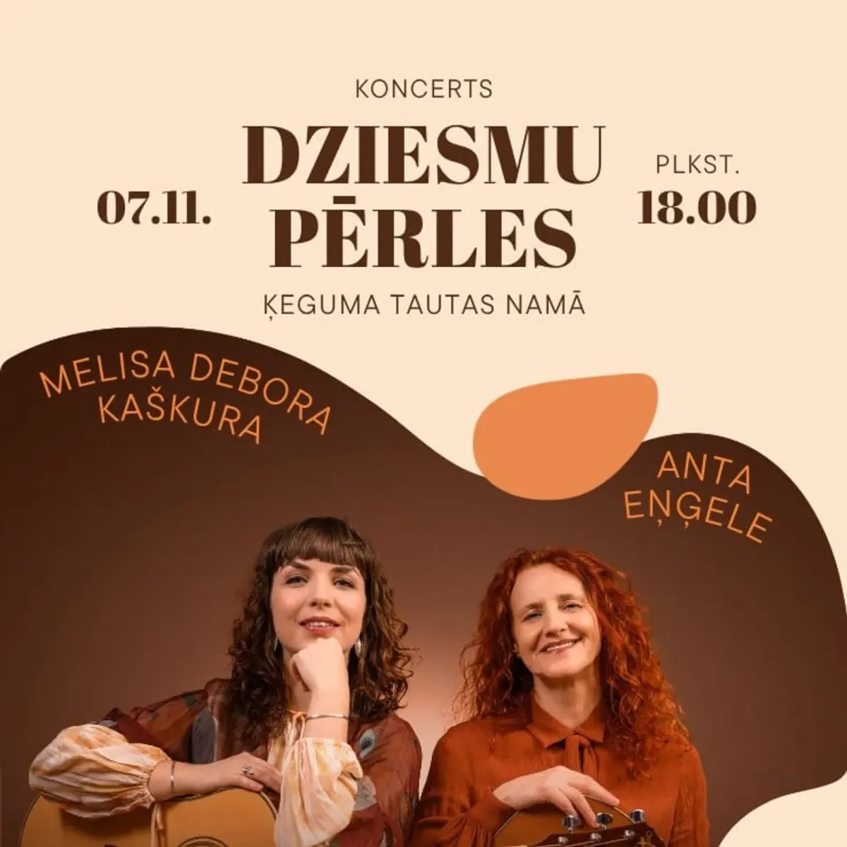 Koncerts DZIESMU PĒRLES Ķegumā | Anta Eņģele & Melisa Debora Kaškura