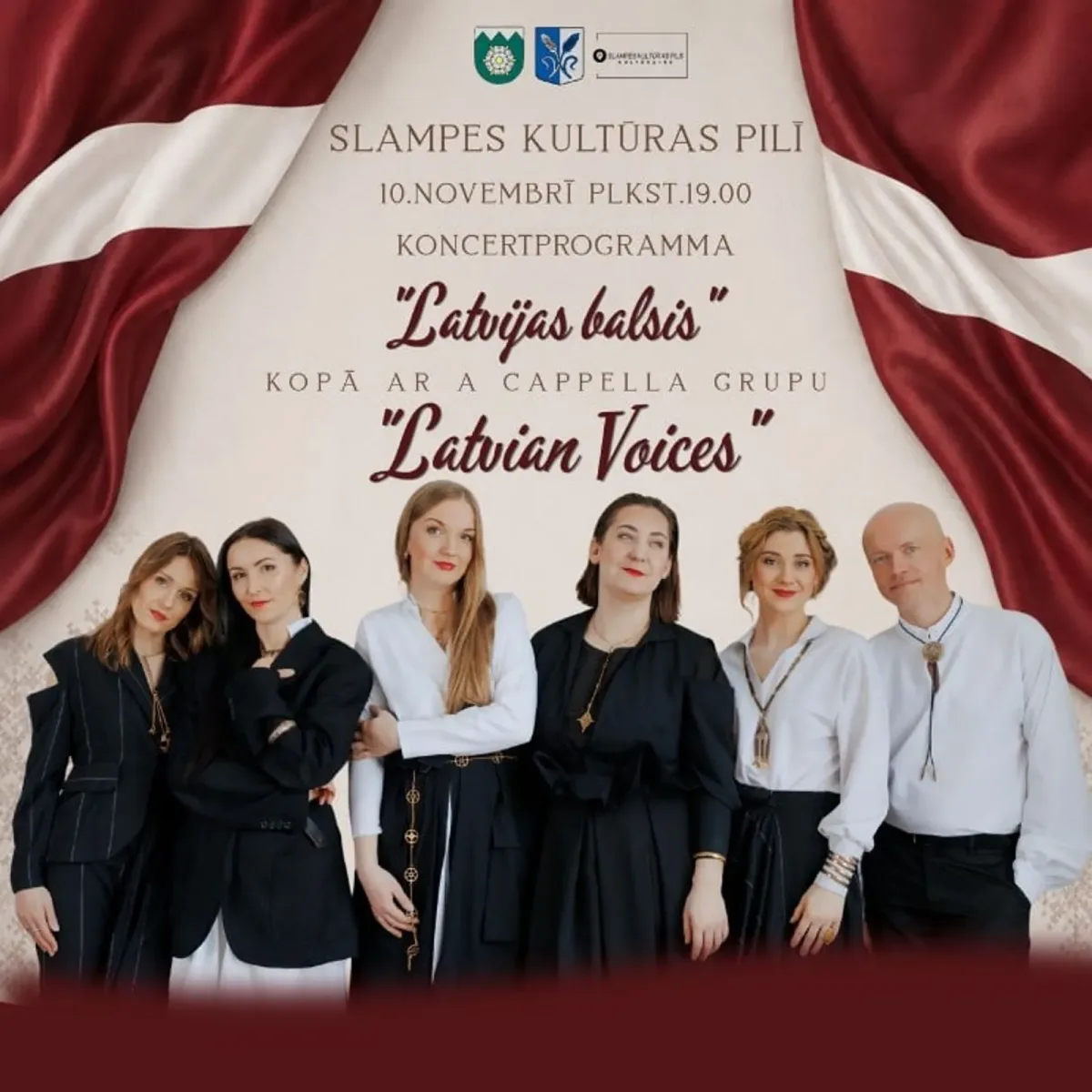Koncertprogramma "Latvijas balsis" kopā ar a capella grupu "Latvian Voices"