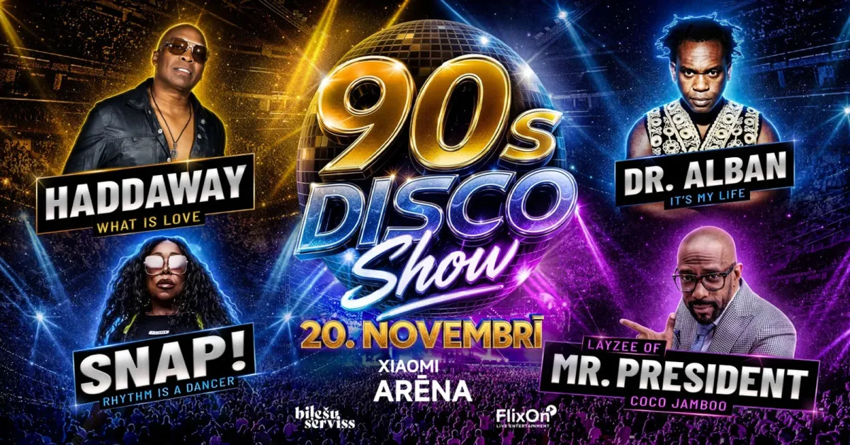 90's Disco Show: Haddaway, Dr. Alban, Mr. President, SNAP!