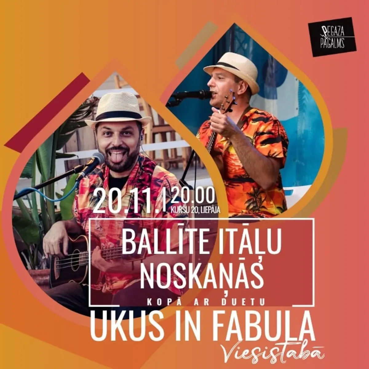Ballīte itāļu noskaņās kopā ar duetu UKUS IN FABULA