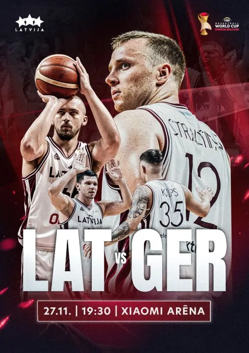 Latvija - Vācija. FIBA Pasaules kauss 2027. Kvalifikācija