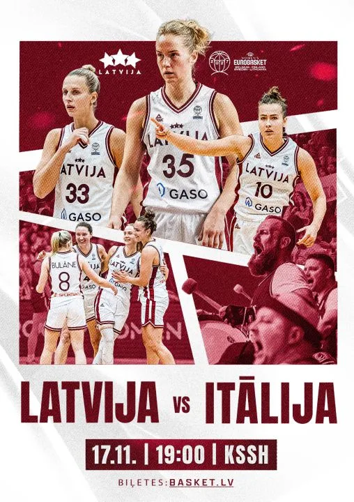 Latvija - Itālija. FIBA Eurobasket 2027. Kvalifikācija