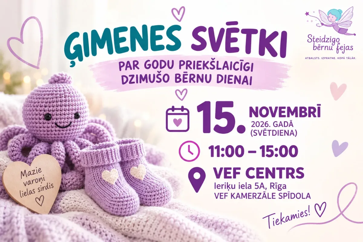 Ģimenes svētki par godu Pasaules Steidzīgo bērnu dienai