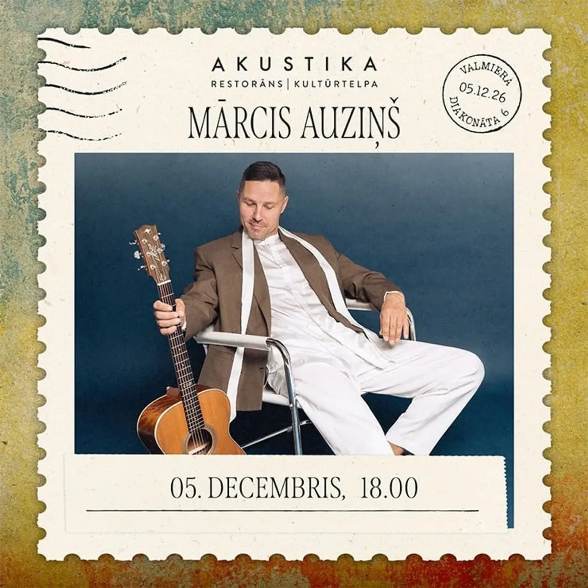 MĀRCIS AUZIŅŠ | kultūrtelpā AKUSTIKA, Valmierā