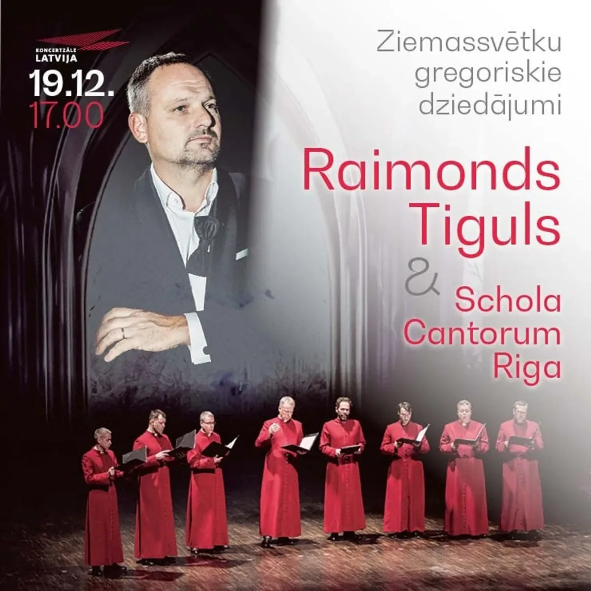 Ziemassvētku gregoriskie dziedājumi. Raimonds Tiguls un “Schola Cantorum Riga”