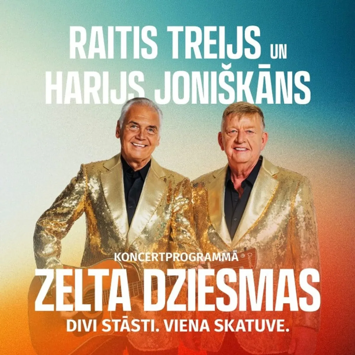 Zelta dziesmas. Divi stāsti. Viena skatuve