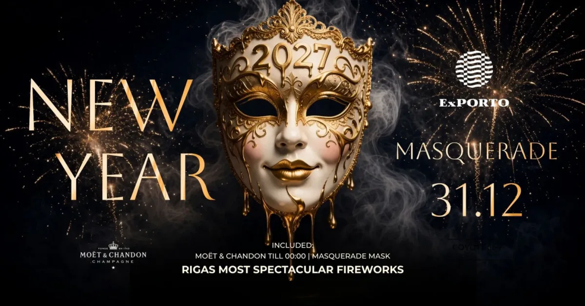 New Year Masquerade 2026 - Rigas most spectacular fireworks