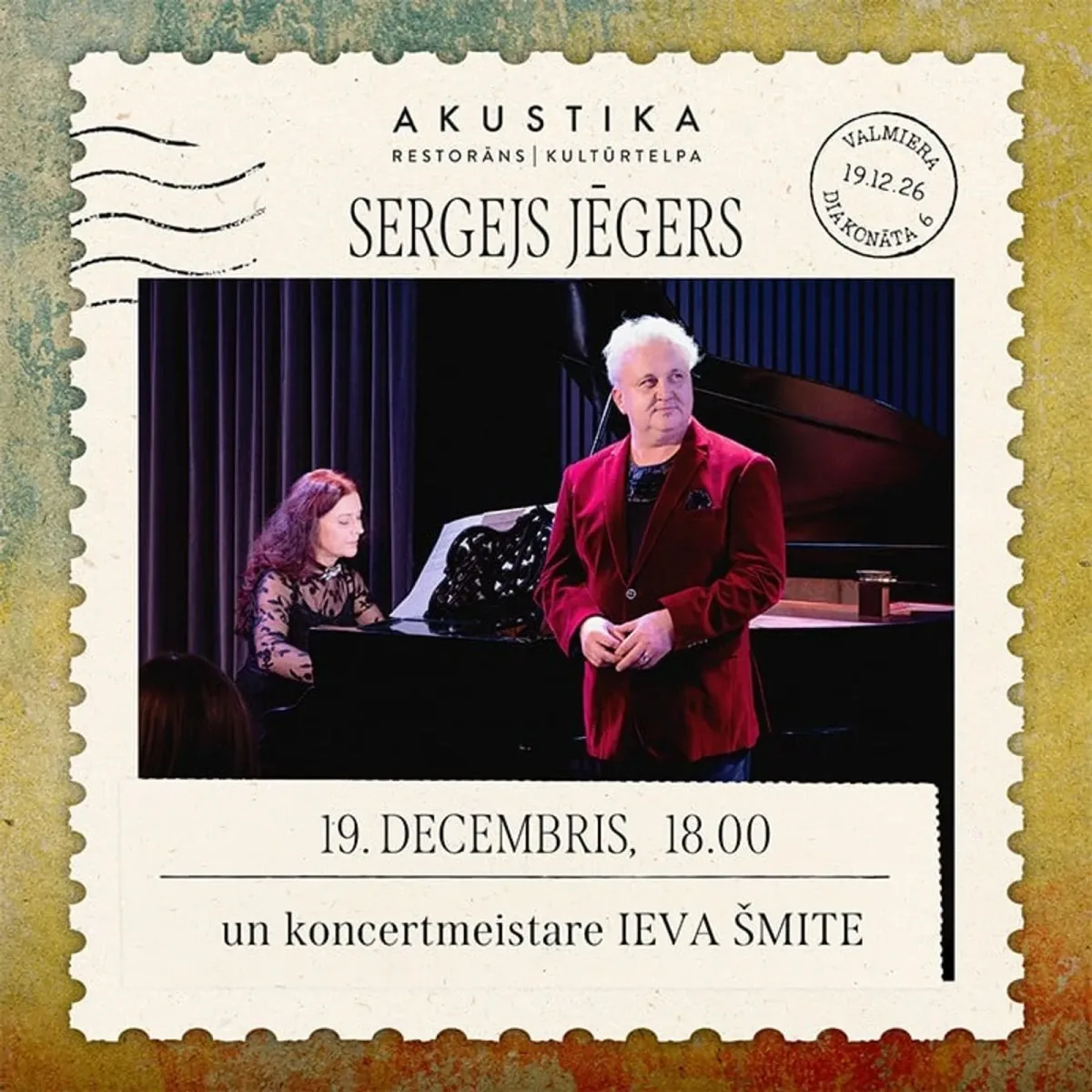 SERGEJS JĒGERS | kultūrtelpā AKUSTIKA, Valmierā